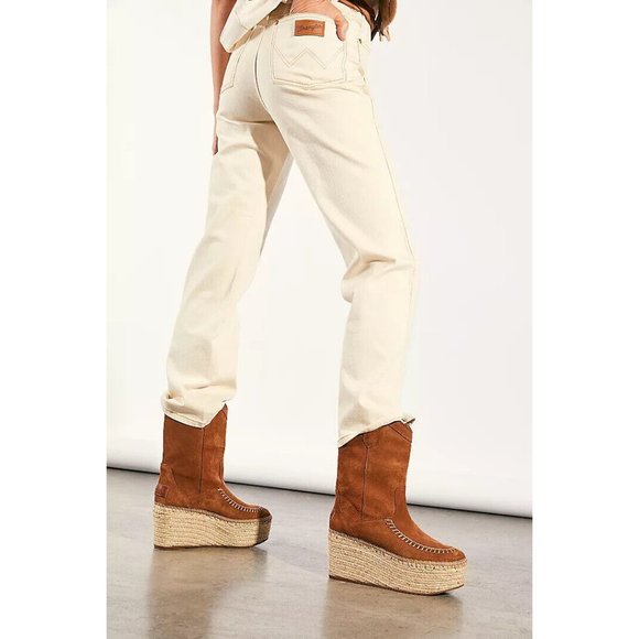 Free People Vidorreta Inez Platform Espadrille Boots Size 39